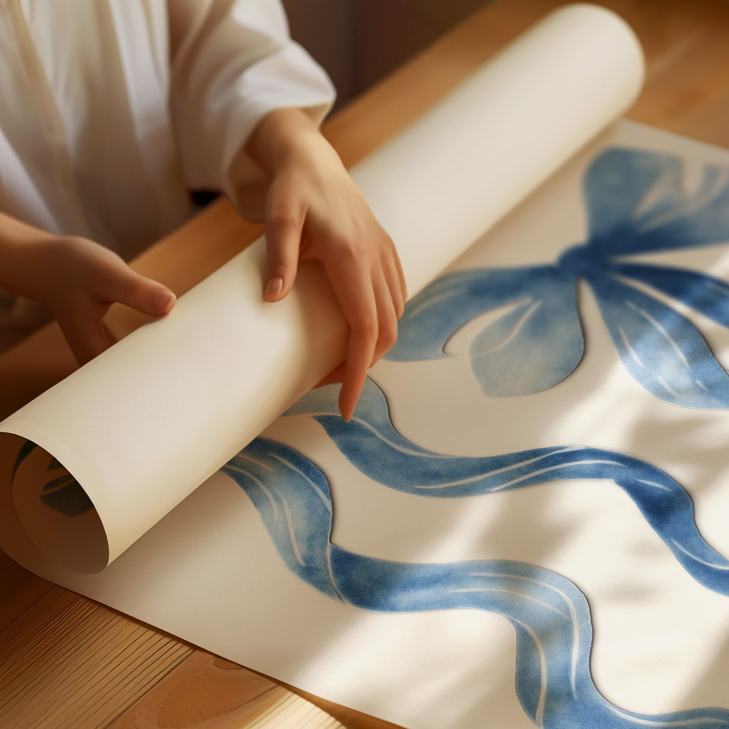 Ribbons Dancing in Stillness