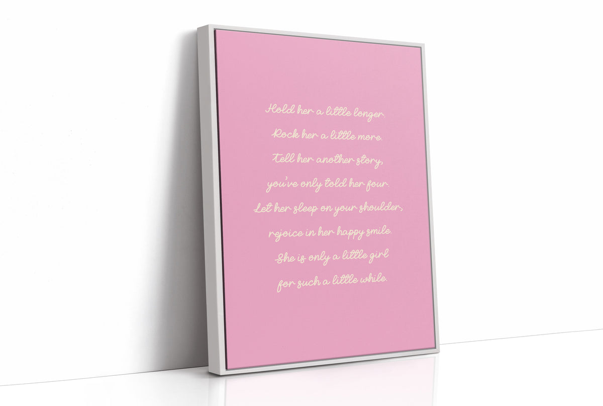 Bubblegum Lullaby in Cream Cursive