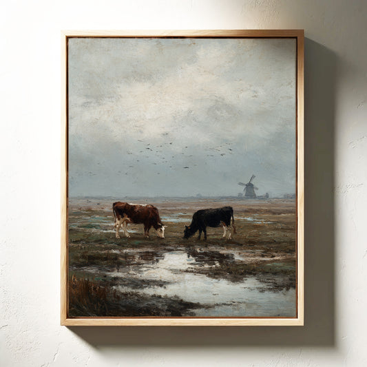 Beneath Clouds, Cows Repose