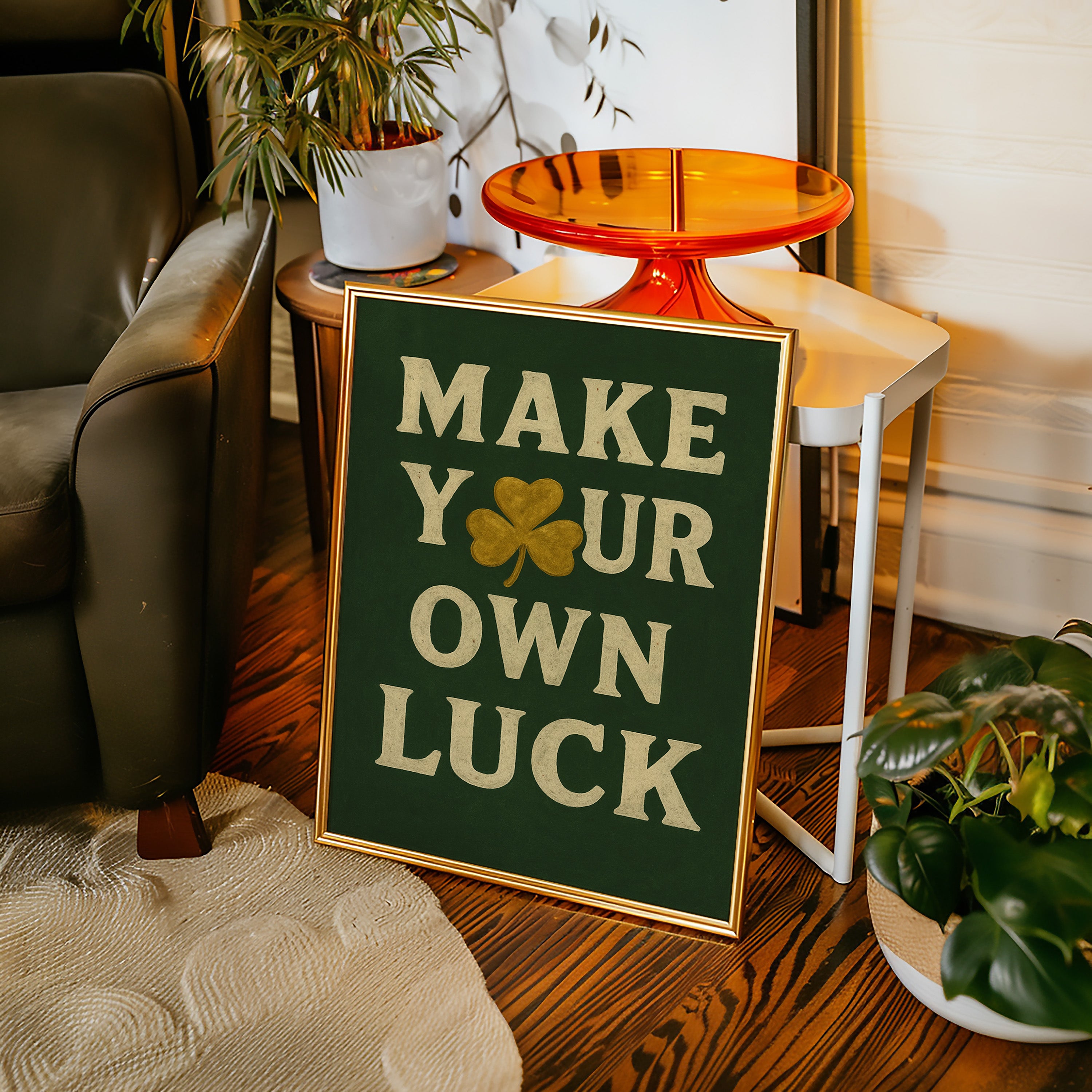 Make Your Own Luck Shamrock Print