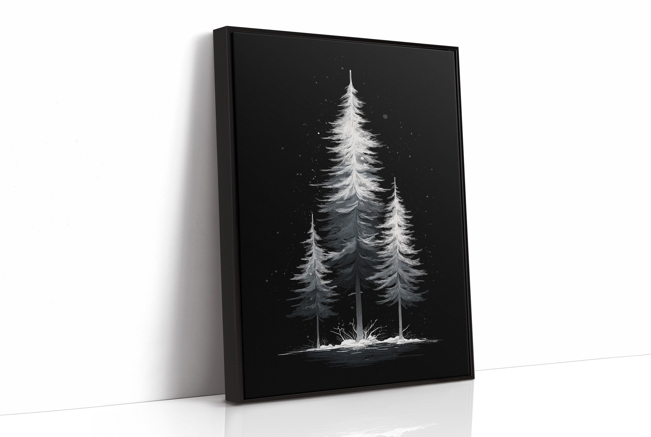 Moonlit Pines Paint Winter's Story