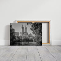 Twin Towers Above Central Park Lake