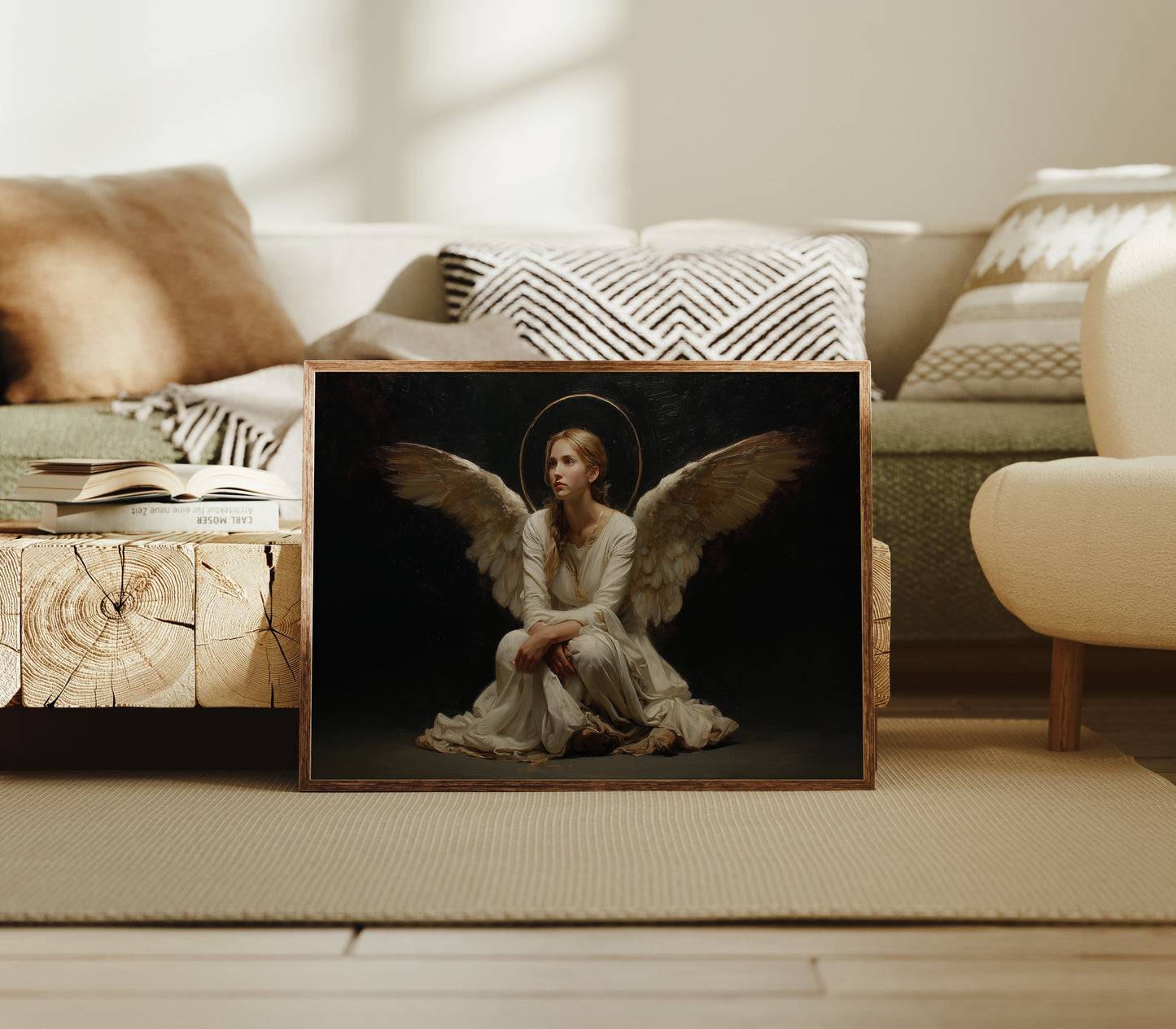 Celestial Light Meets Winter's Grace