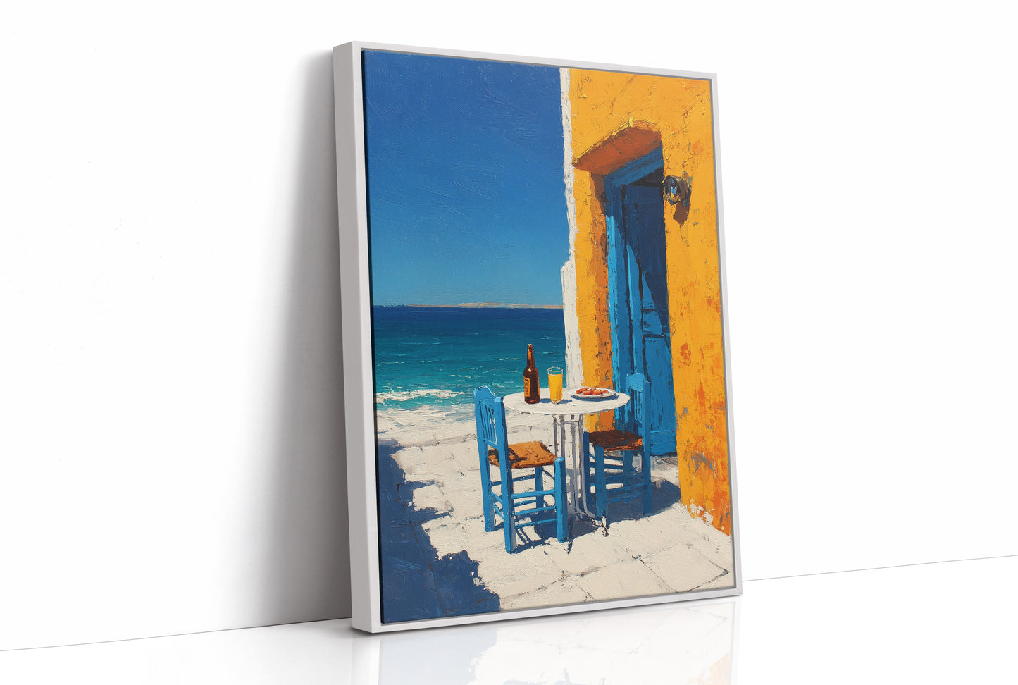Beer and Blue Doorway