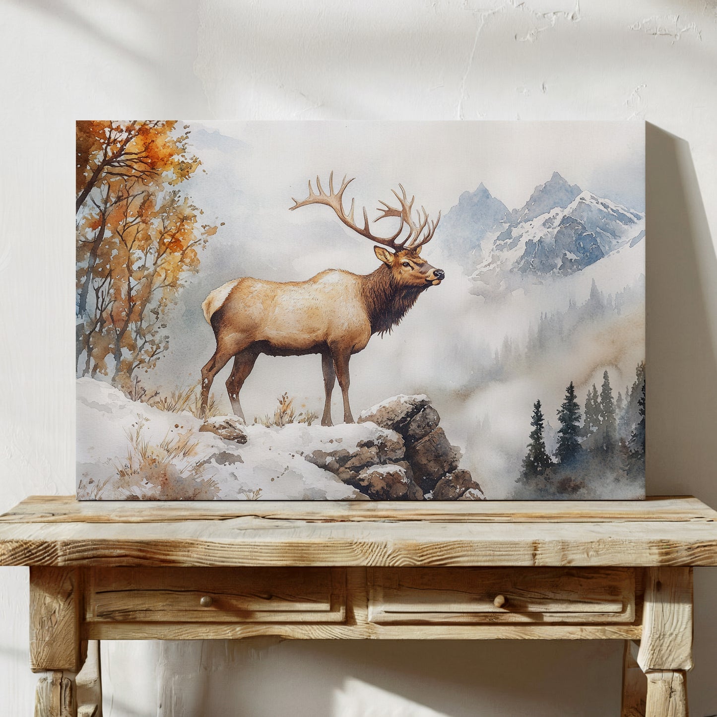 Autumn Snow Crowns Mountain King