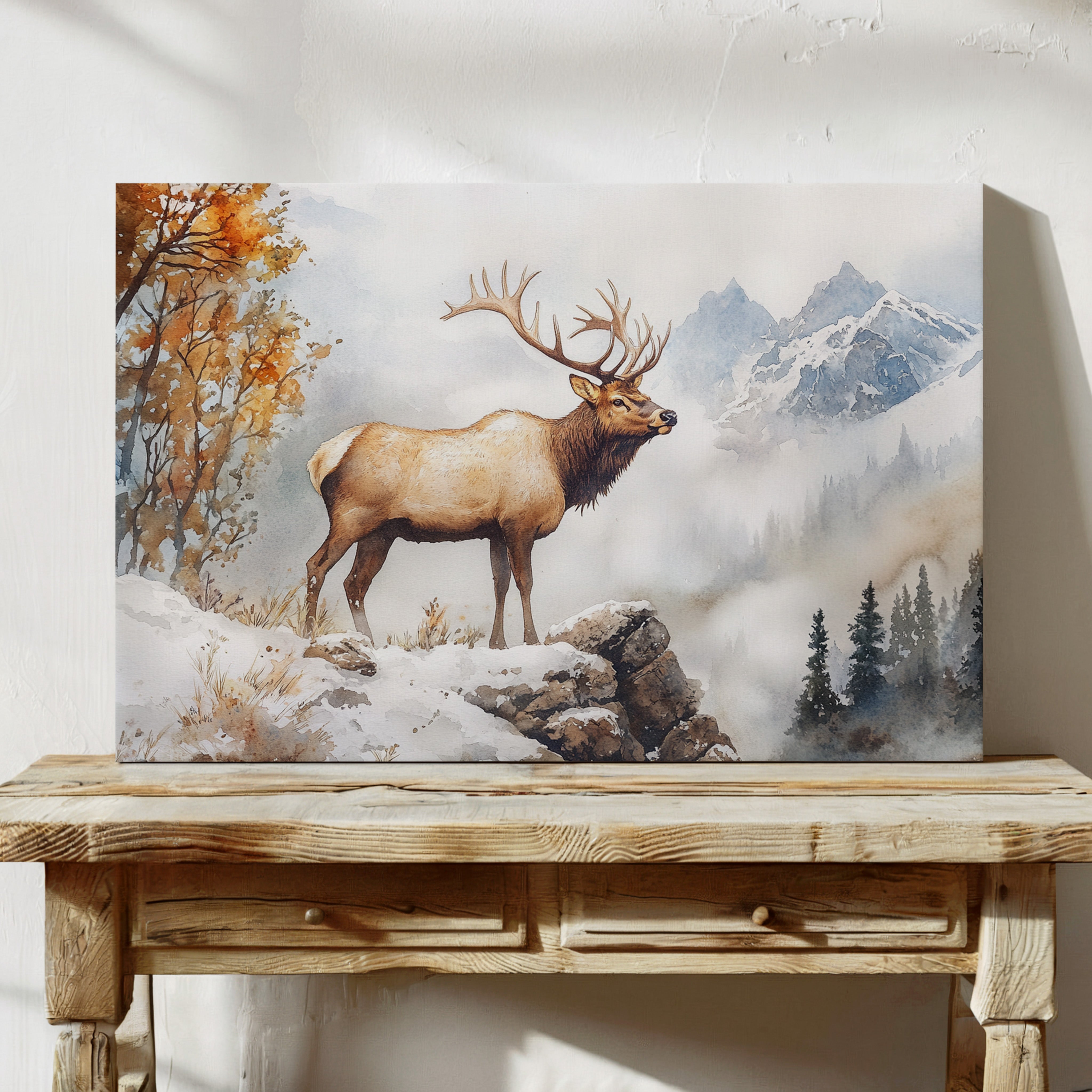 Autumn Snow Crowns Mountain King