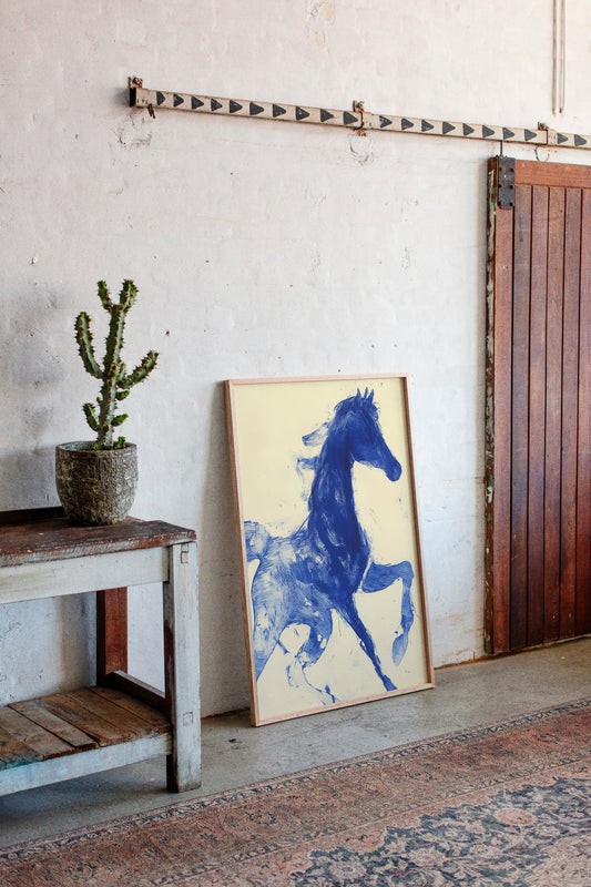 Indigo Stallion Rides The Wind