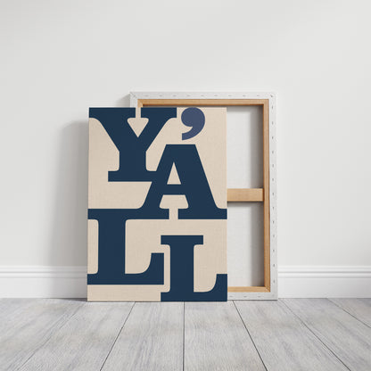 Y'all Typography Print – Southern Western Wall Art