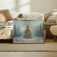 Snow Pine Glows With Winter Magic