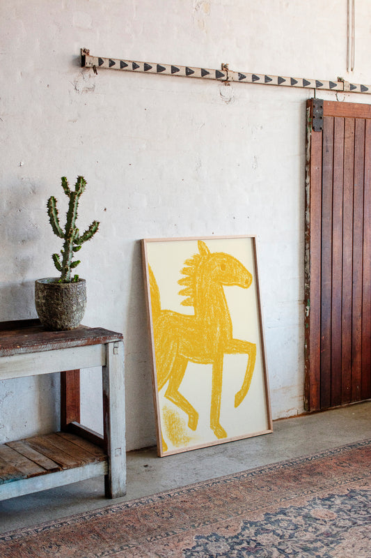 Wild Mustang In Golden Light