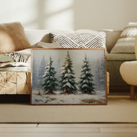 Snow Laden Pines Share Winter Tales