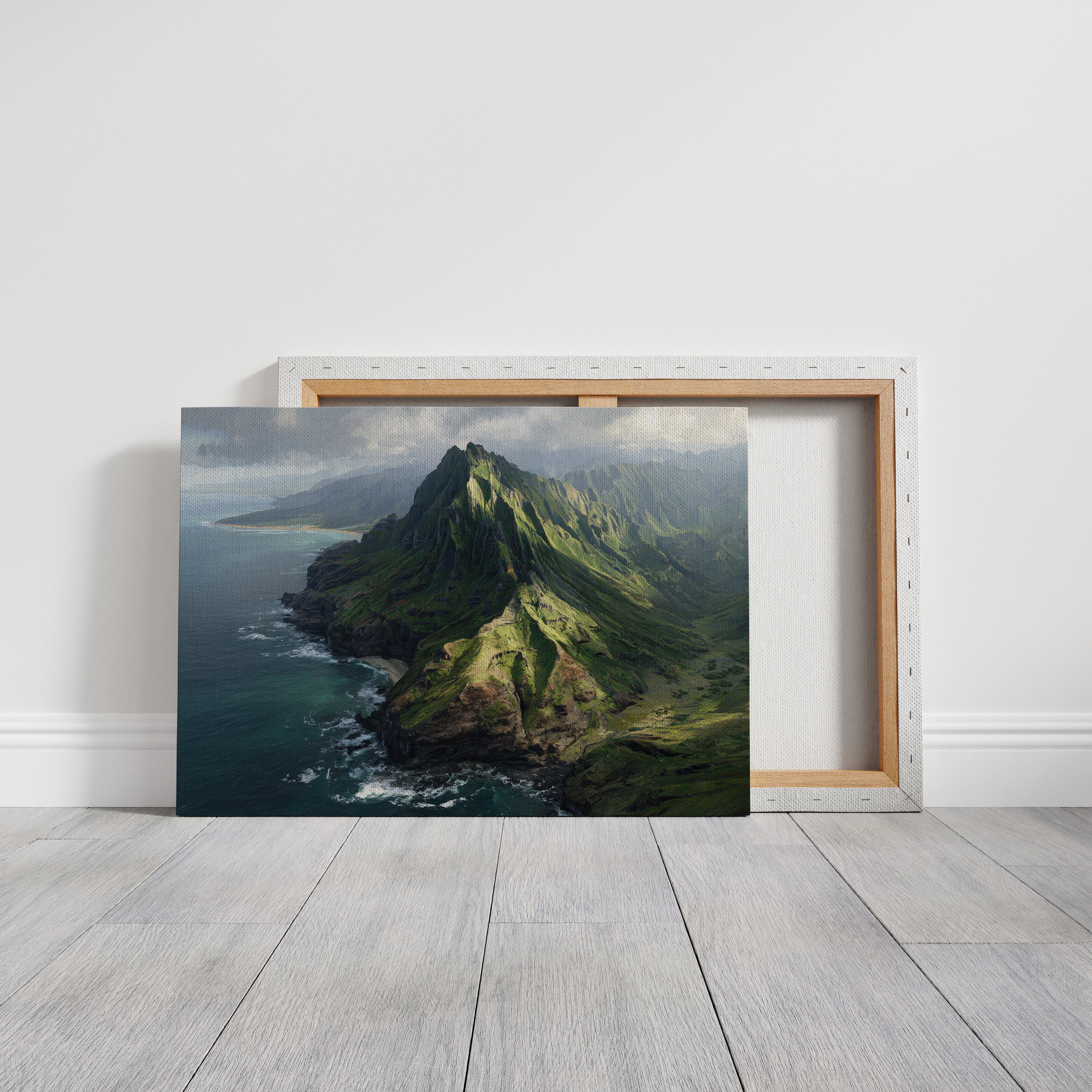 Emerald Peaks Touch Pacific Skies