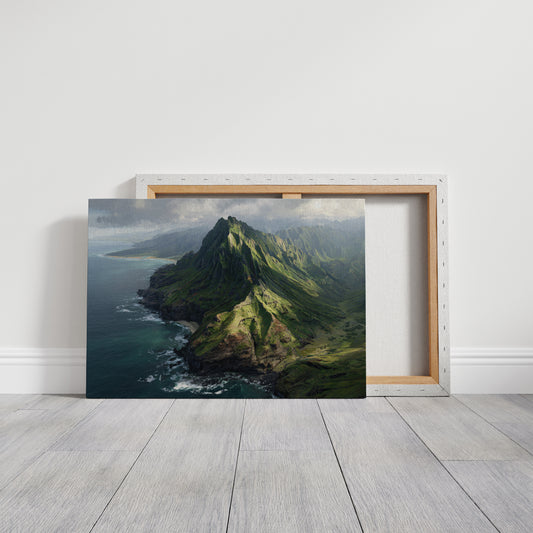 Emerald Peaks Touch Pacific Skies