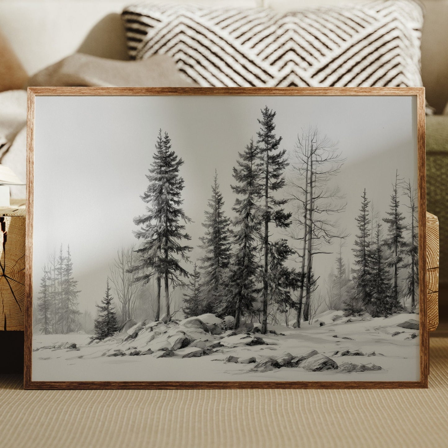 Winter Pines Stand Silent Watch