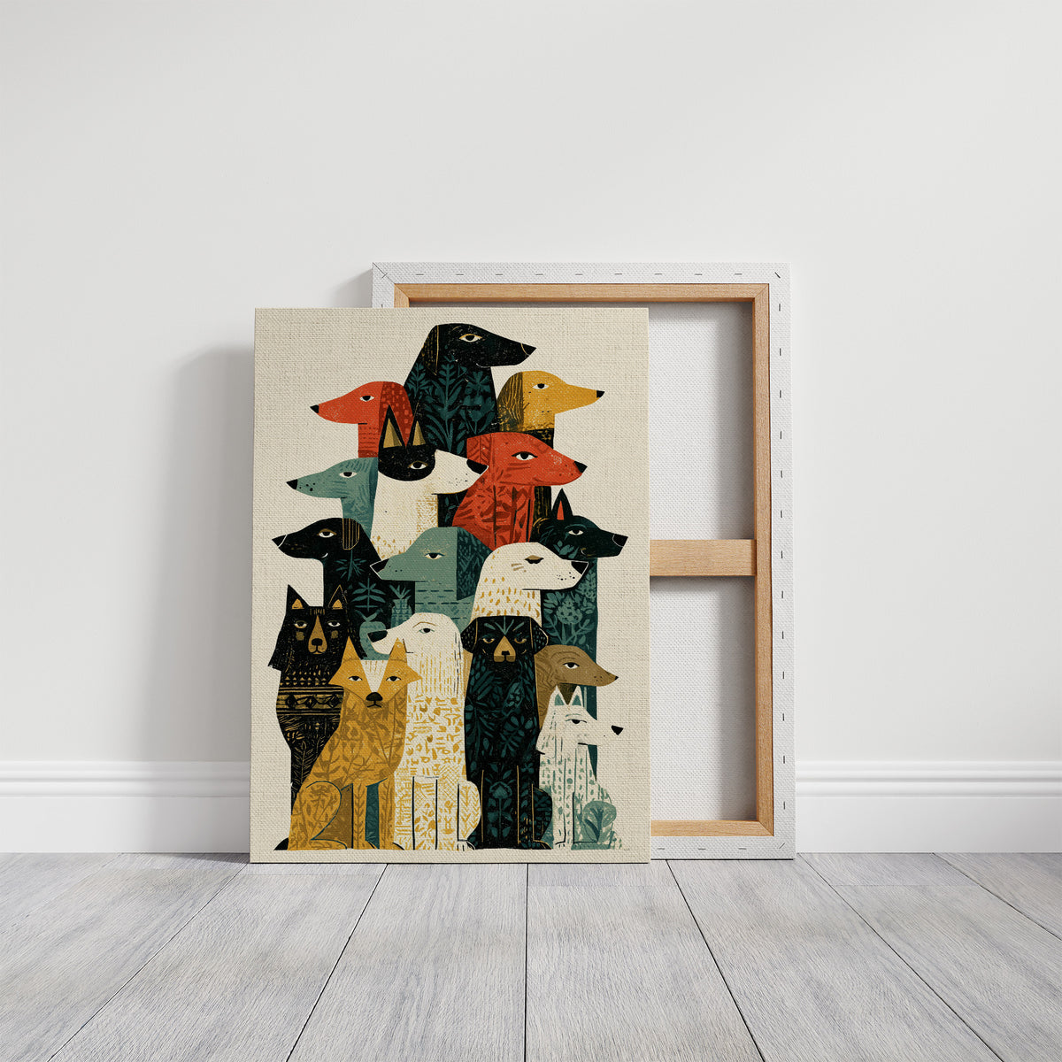 Dog Pack: A Folk Block-Print Chorus