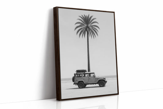 Palm Tree and Beach Cruiser Still Life