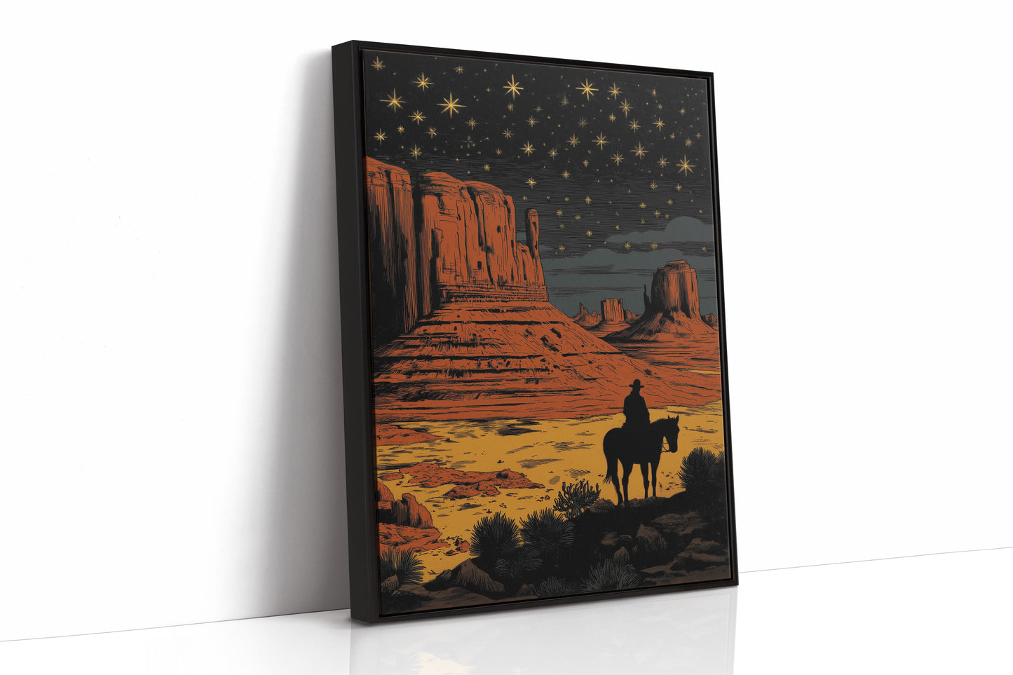 Starlit Trails Through Monument Valley