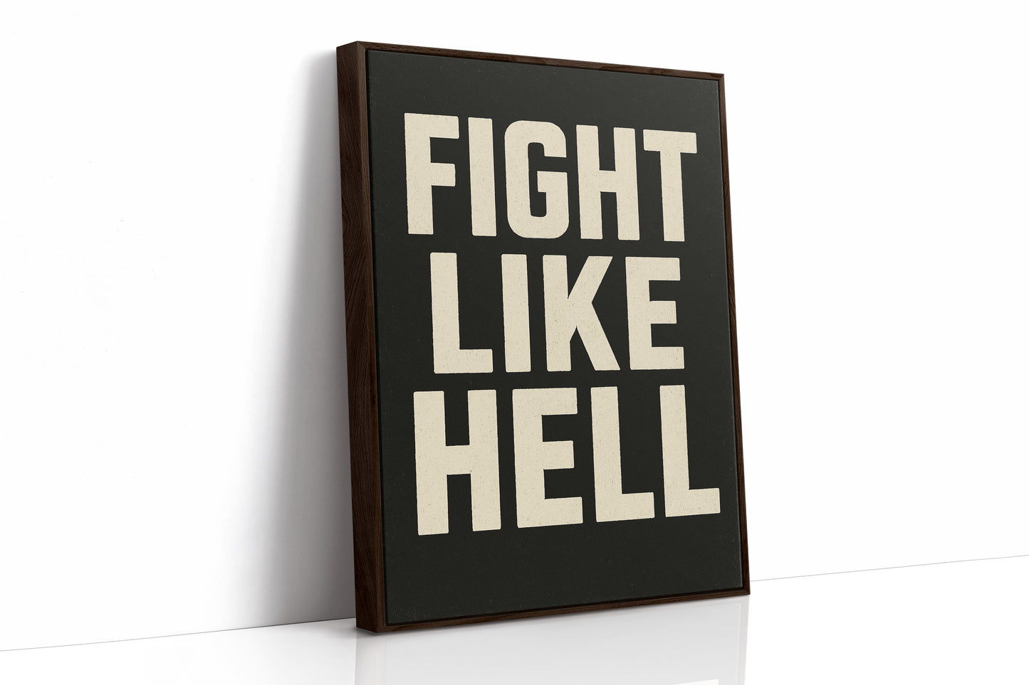 Fight Like Hell Gritty Bold Poster