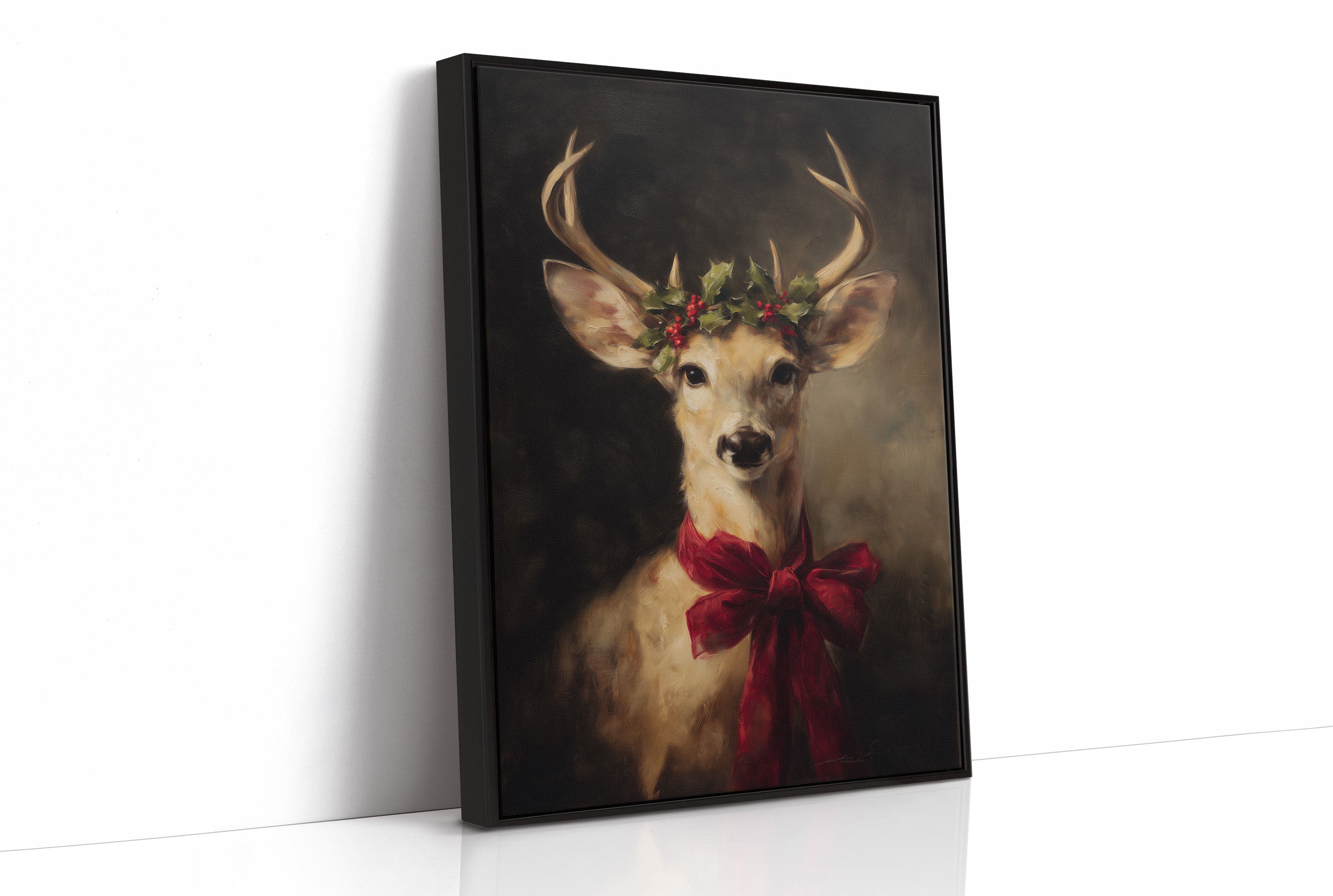 December's Gift Wears Holly Crown