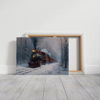 Steam Rises Through Winter's Quiet Forest