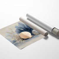 Seashells Dance In Coastal Blue