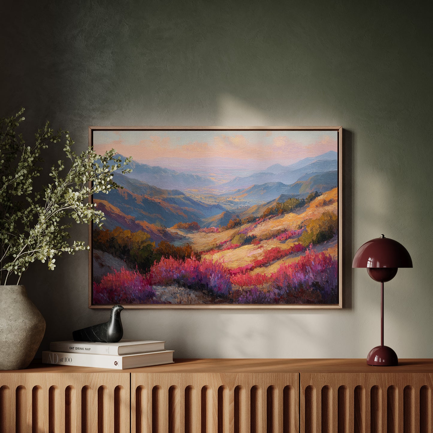 Valley of Crimson Blooms