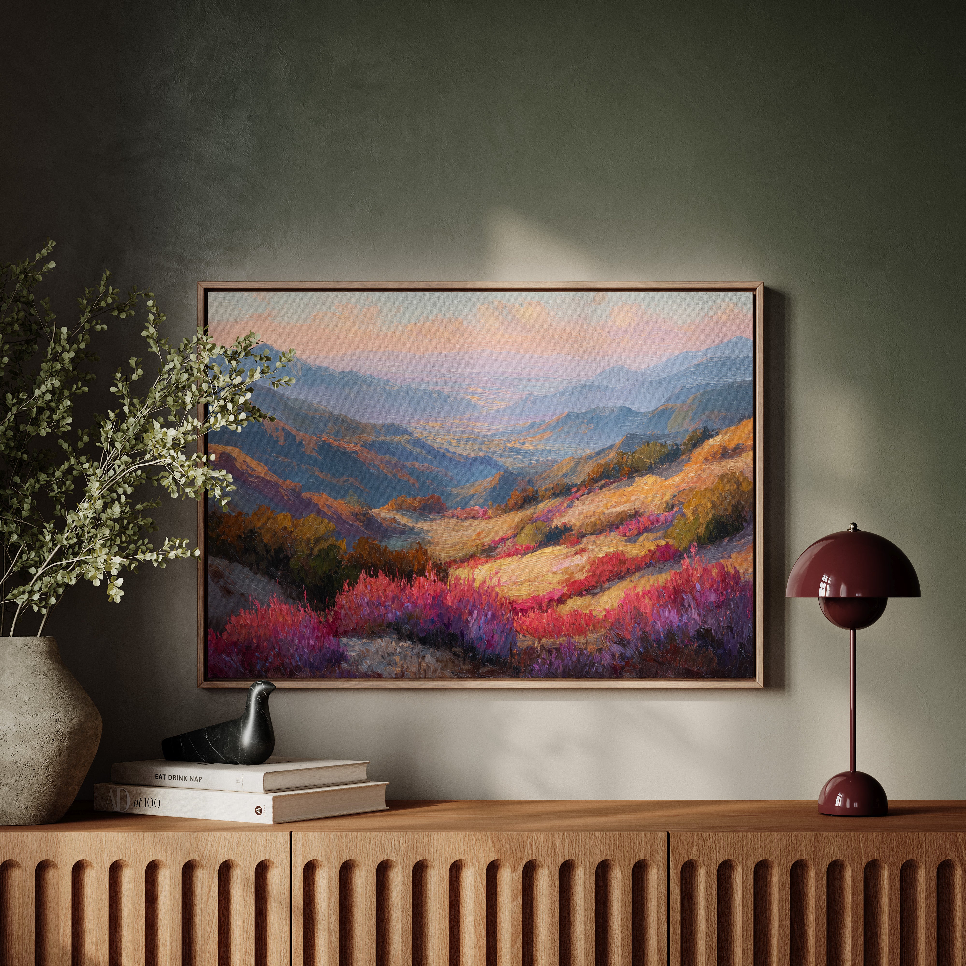 Valley of Crimson Blooms