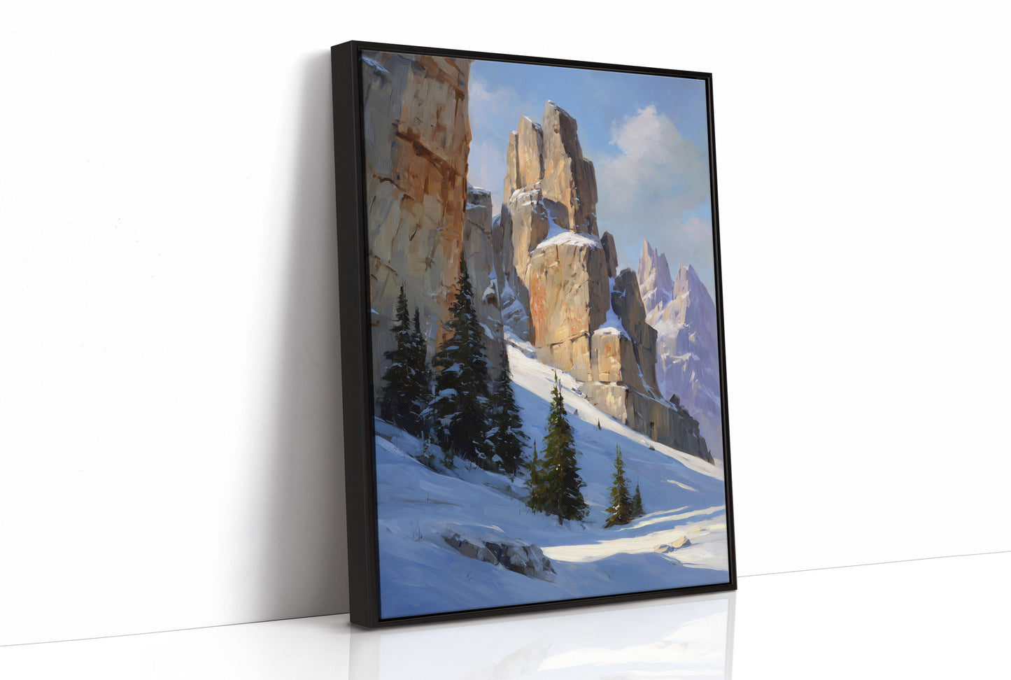 Winter Towers Pierce Azure Skies