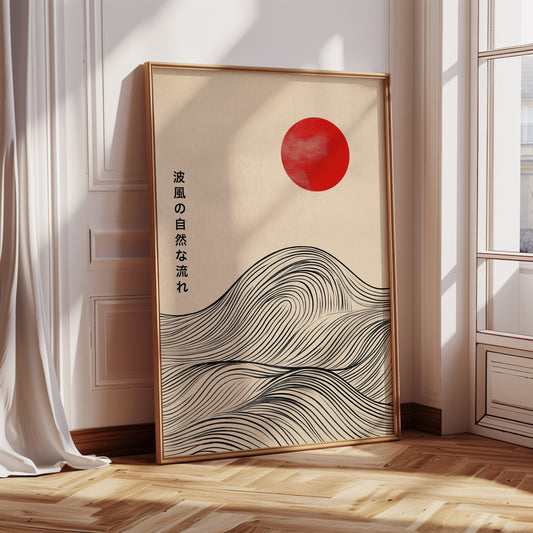 Minimalist Japanese Waves – Timeless Flow of Nature