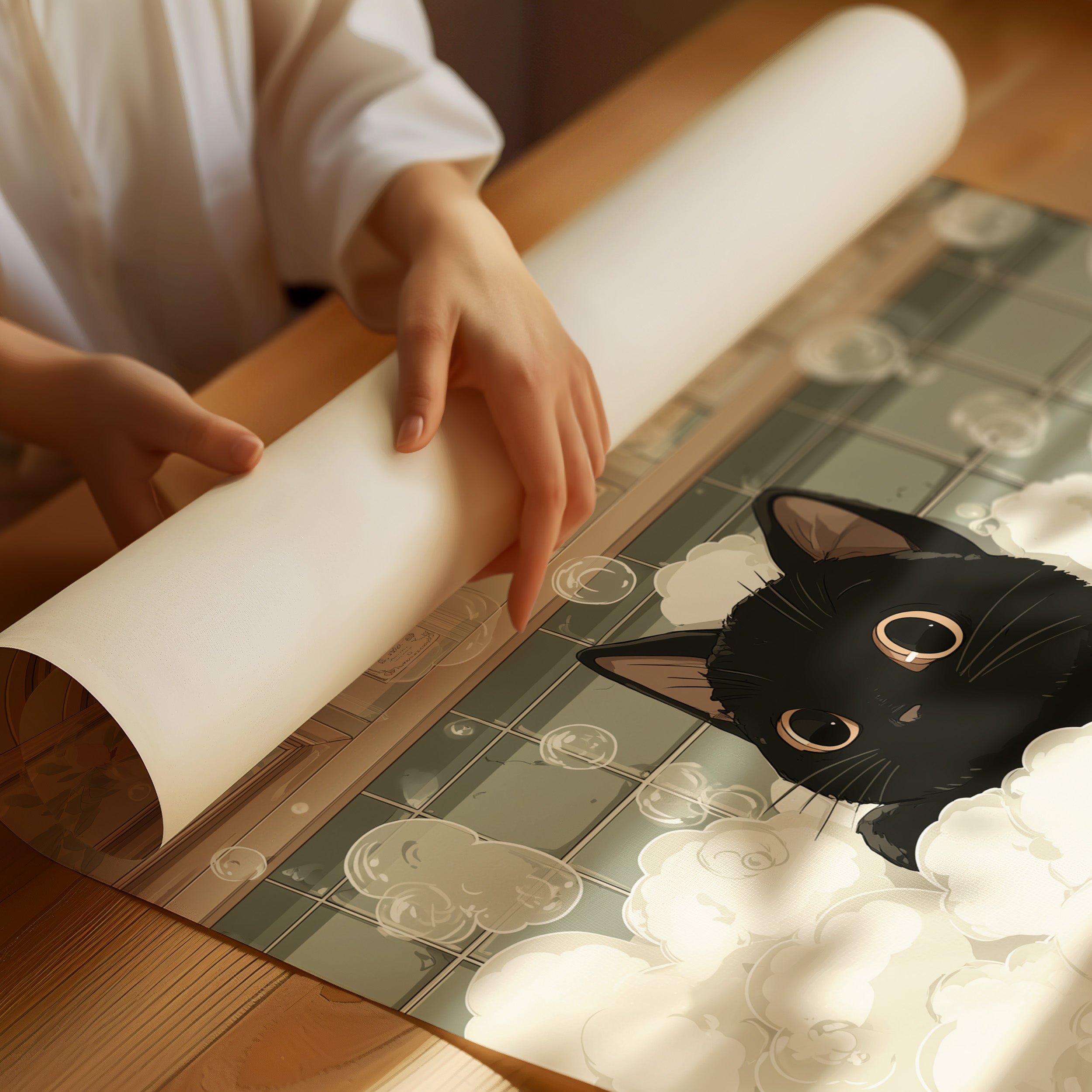 Bubble Bath Confidant: A Feline Spa Day