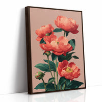 Coral Peonies in Bloom