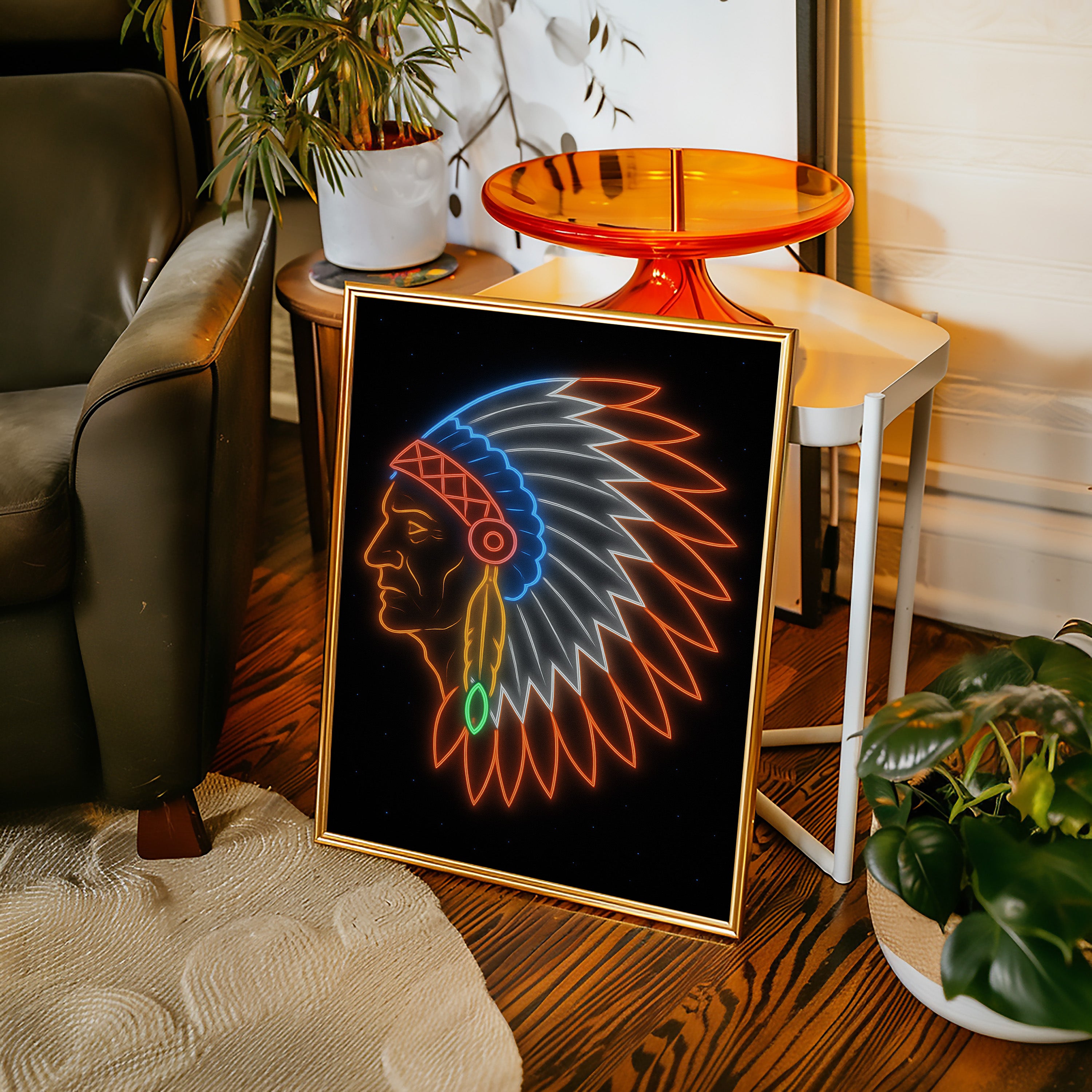Neon Headdress Tribute
