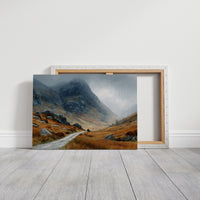 Autumn Path Through Highland Mists