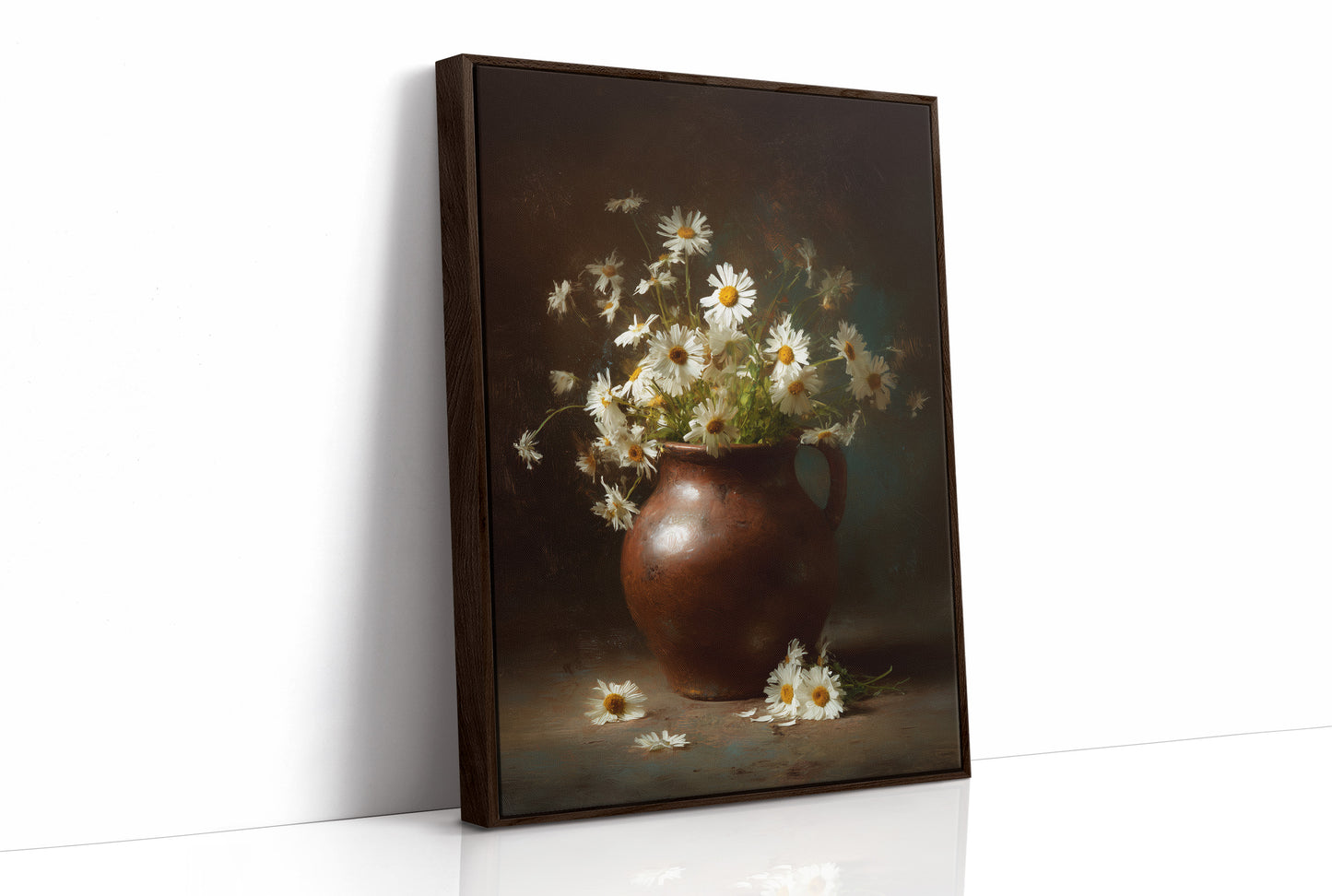 Daisies Dance In Earthen Vessel