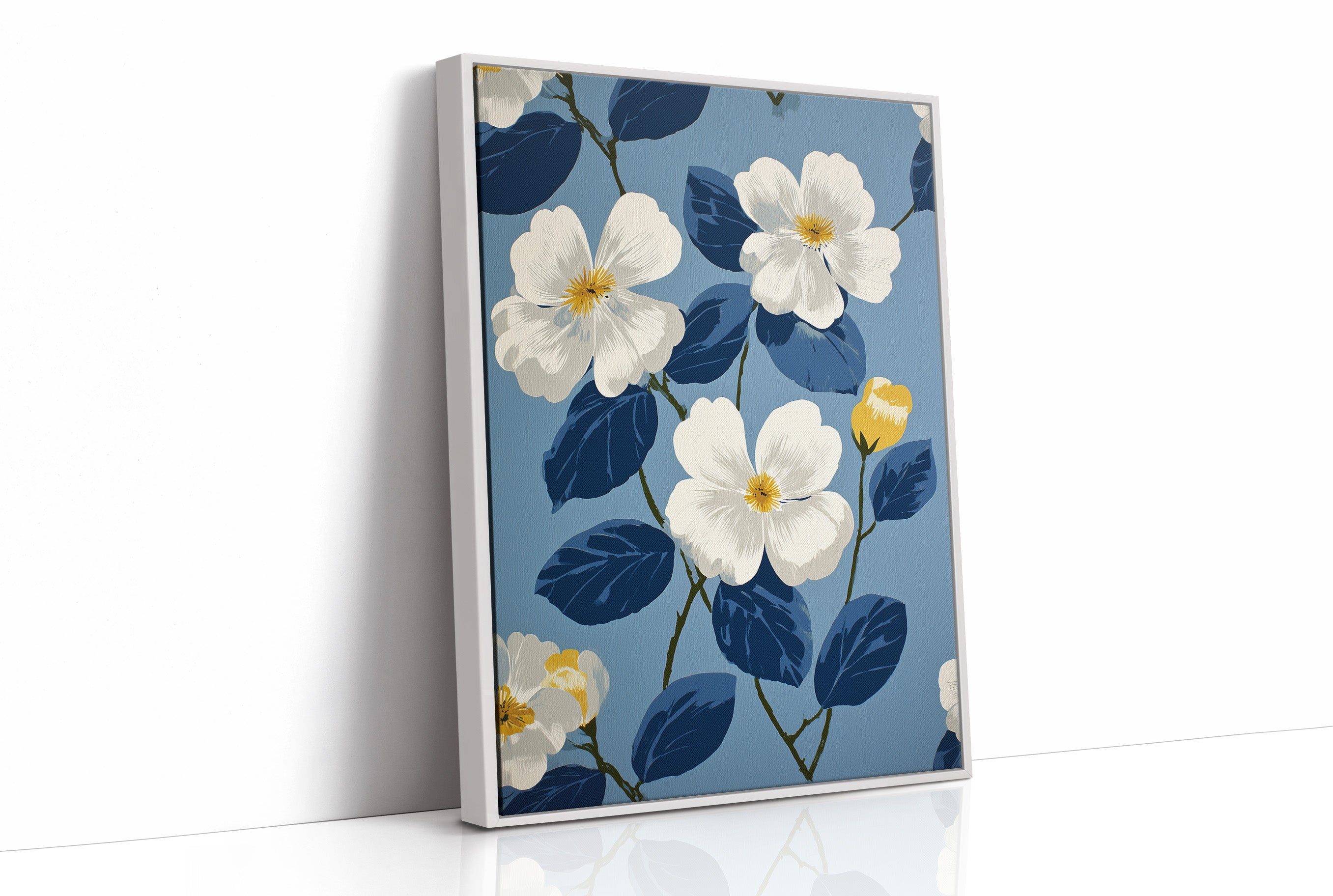 White Magnolias on a Blue Afternoon