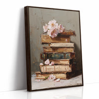 Blossoms Rest On Ancient Pages