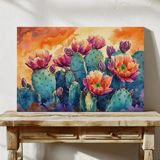 Desert Blooms Paint The Evening Sky
