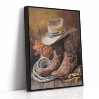 Weathered Boots Tell Ranch Stories