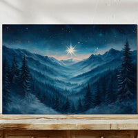 Northern Peaks Hold Winter's Light