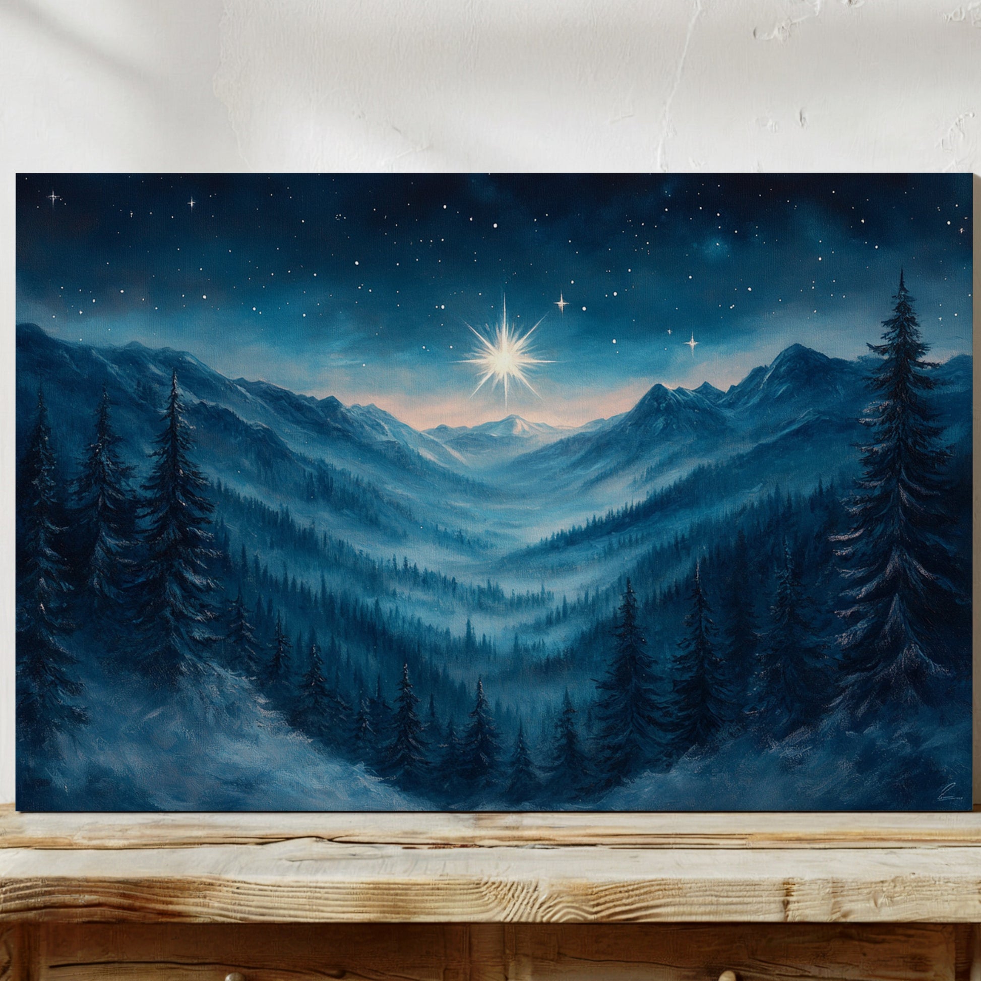 Northern Peaks Hold Winter's Light