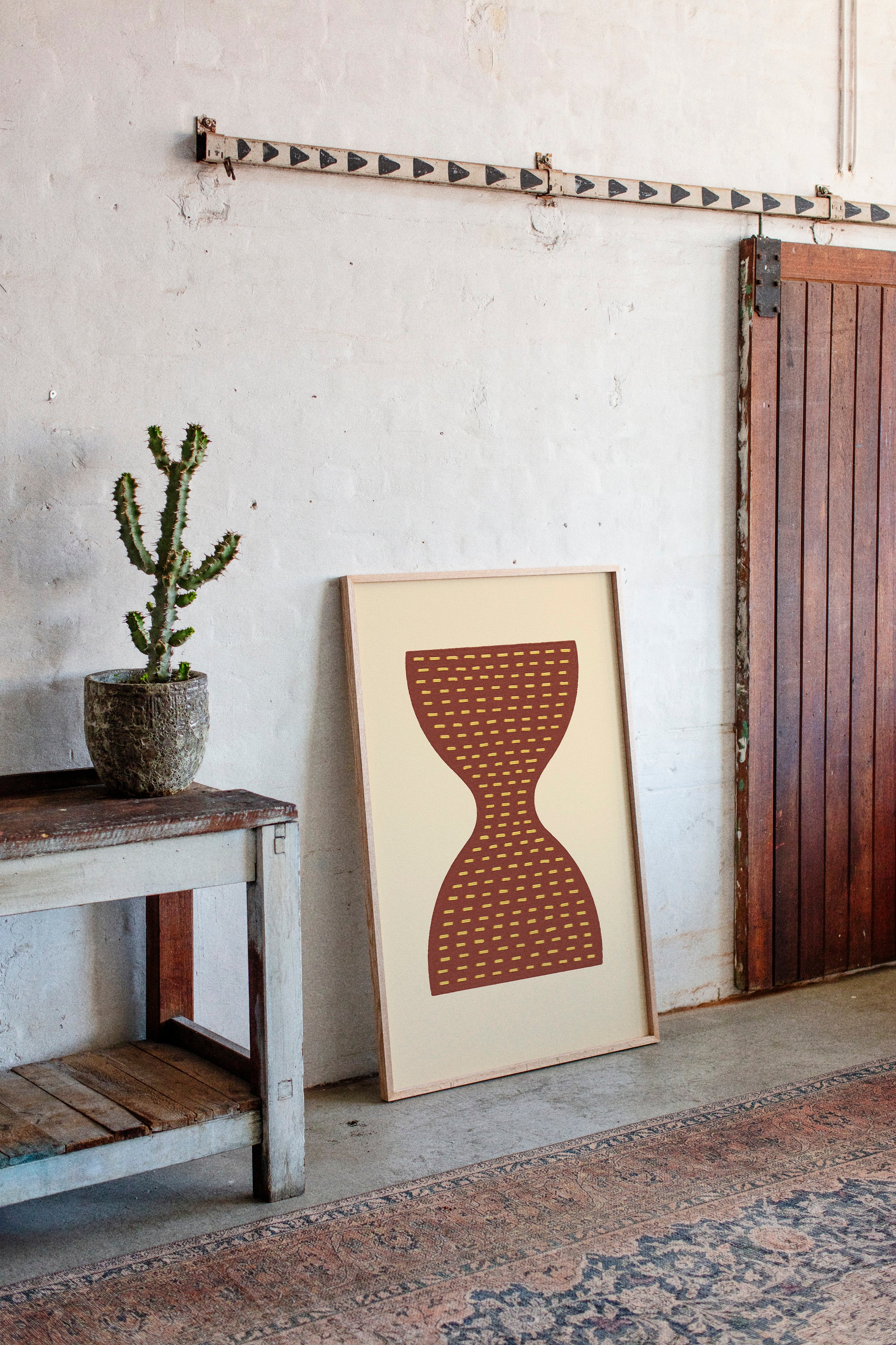 Time Flows In Terracotta Lines