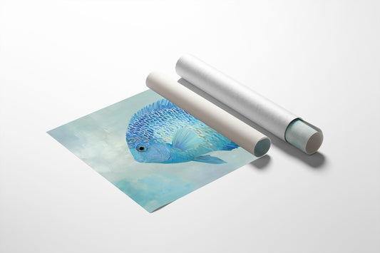 Azure Drift In Tranquil Waters