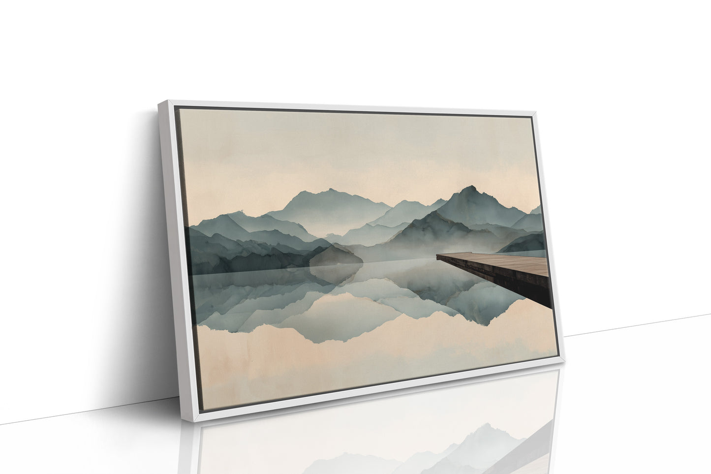 Mountain Reflections Across Still Waters