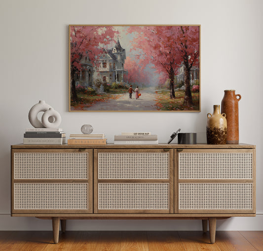 Beneath Cherry Blossoms' Embrace