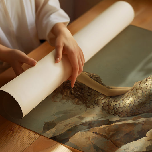 Golden Scales Against Coastal Stone