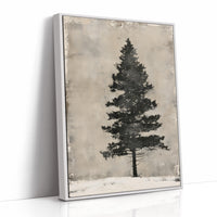 Weathered Pine, Aged Canvas