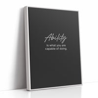 Ability Defines What You Can Do