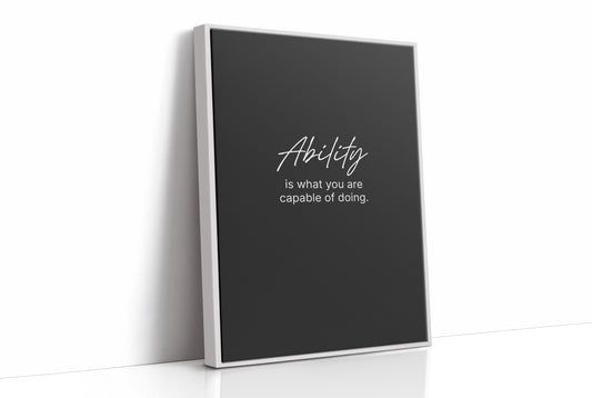 Ability Defines What You Can Do