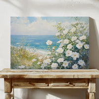Coastal Roses Dance With Waves