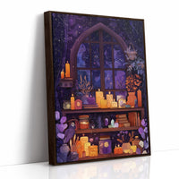 Midnight Spells Behind Arched Glass